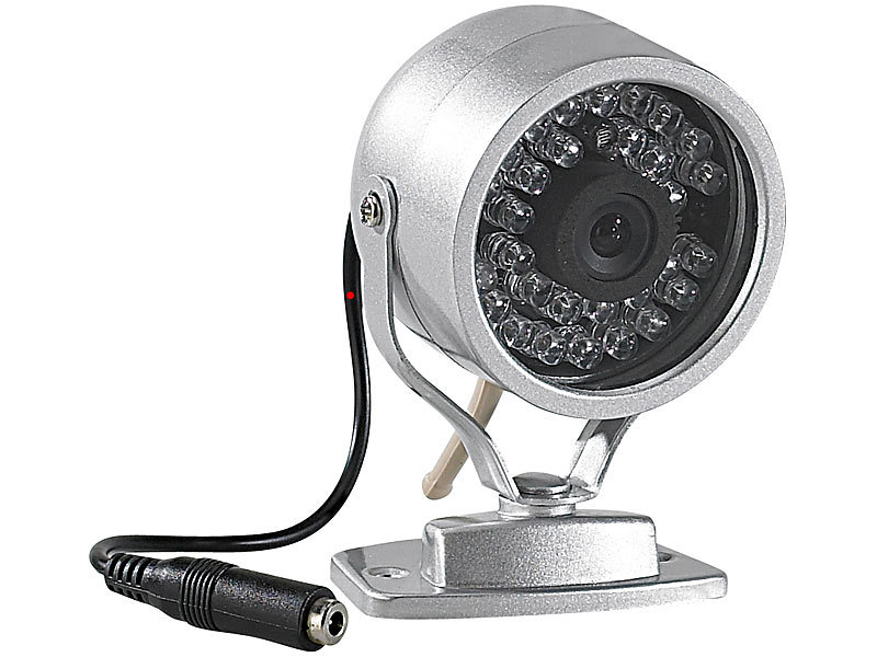 VisorTech Funk-Überwachungs-System mit CCD-Kamera & SD-Recording;   