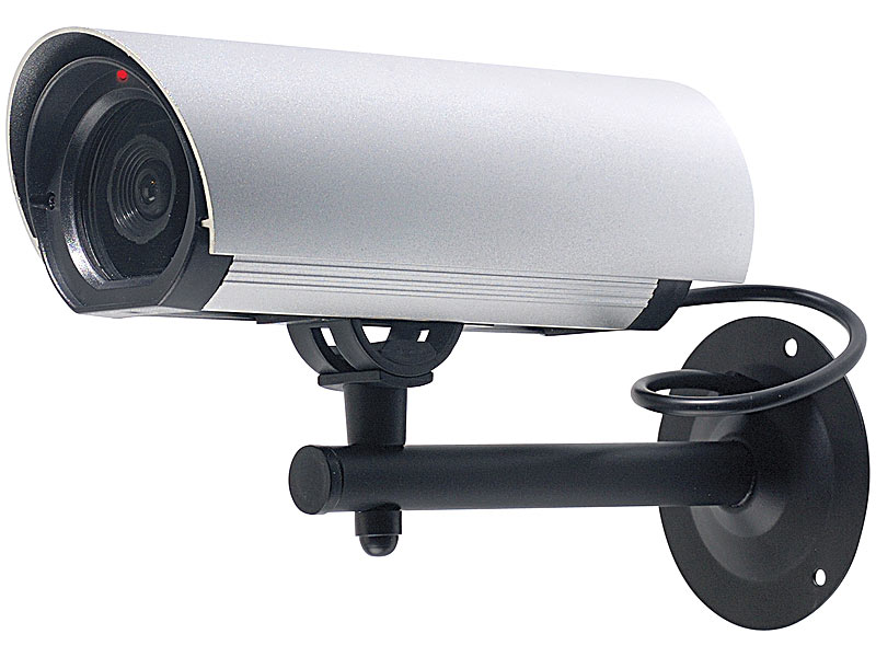 Profi-Überwachungskamera-Attrappe Alu-Gehäuse mit LED; Überwachungskameras (Funk) Überwachungskameras (Funk) Überwachungskameras (Funk) Überwachungskameras (Funk) 