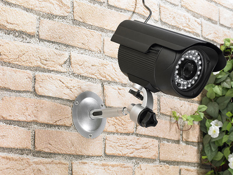 VisorTech Outdoor-Überwachungskamera Tag/Nacht "ASC-3480 IR"; Funk Überwachungssysteme 