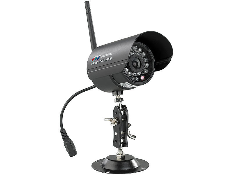 Wetterfeste Infrarotkamera DSC-415.IR m. Funkübertragung (refurbished); Funk Überwachungssysteme 