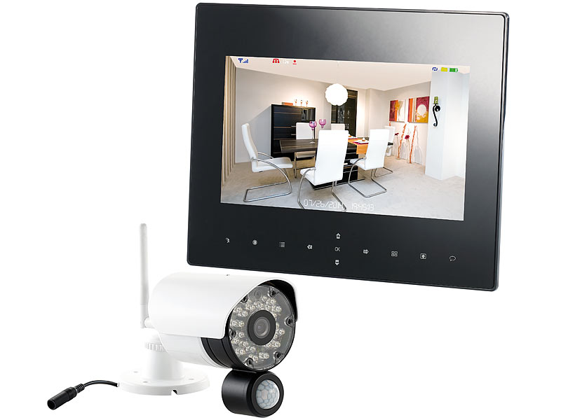 VisorTech Digitales Überwachungssystem DSC-720.mc inkl. 1 HD-Kamera; Funk Überwachungssysteme Funk Überwachungssysteme Funk Überwachungssysteme 
