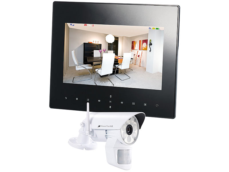 VisorTech Digitales Überwachungssystem DSC-720.mk inkl. LED-HD-Kamera; Funk Überwachungssysteme Funk Überwachungssysteme Funk Überwachungssysteme 
