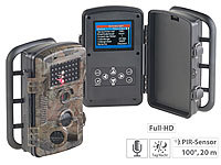 VisorTech Full-HD-Wildkamera mit Bewegungssensor, Nachtsicht, Farb-Display, IP54; Netzwerk-Überwachungssysteme mit Rekorder, Kamera, Personenerkennung und App Netzwerk-Überwachungssysteme mit Rekorder, Kamera, Personenerkennung und App 