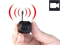 VisorTech Micro-Cam "Profi" m. Funk 2.4GHz Color (refurbished); Netzwerk-Überwachungssysteme mit Rekorder, Kamera, Personenerkennung und App, Netzwerk-Überwachungssysteme mit HDD-Recorder & IP-KamerasAkkubetriebene IP-Full-HD-Überwachungskameras mit Apps 