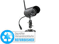 VisorTech Wetterfeste Infrarotkamera DSC-415.IR (Versandrückläufer); Netzwerk-Überwachungssysteme mit Rekorder, Kamera, Personenerkennung und App, Netzwerk-Überwachungssysteme mit HDD-Recorder & IP-KamerasAkkubetriebene IP-Full-HD-Überwachungskameras mit Apps 