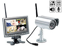 VisorTech Kabelloses Überwachungssystem mit IR-Funk-Kamera, PIR-Sensor; Überwachungskamera-Systeme, Funkkamera-SystemeFunk-Kamera-SystemeÜberwachungskameras mit BewegungssensorenÜberwachungssystemeFunk-Kameras KomplettsystemeProfi-Funk ÜberwachungssystemeFunk-Videoüberwachungs-Systeme mit HD-Kameras und LCD-Monitoren Bildschirme SD-KartenslotsDigitale Funk-KamerasystemeFunk-Videoüberwachungs-SystemeVideoüberwachungen mit WLAN-AnbindungenKabelloses Funk-Überwachungs-SystemeVideoüberwachungenSicherheits Überwachungs-SystemeFunk-Video-Überwachungen mit IP-AnschlüssenFunküberwachungen 