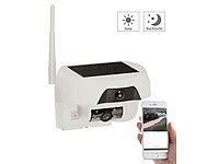 VisorTech HD-IP-Kamera mit Akku & Solar-Panel, Bewegungssensor, Nachtsicht, IP55