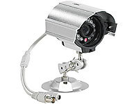 VisorTech Wetterfeste Farb-Überwachungskamera HAD-CCD, Infrarot