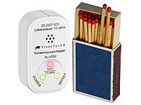 VisorTech Mini-Kohlenmonoxid-Melder mit 10-Jahres-Batterie, DIN EN 50291-1
